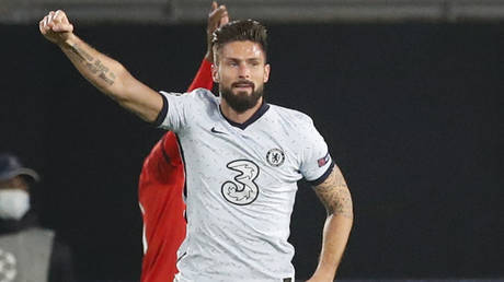 Giroud was the Chelsea hero in France. © Reuters