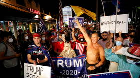 Two people injured after shooter fires pellet gun from car at pro-Trump rally in Florida