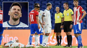 'You screwed us TWICE': Messi rages as referee denies his goal after lenient call on foul that fractured teammate's spine (VIDEO)