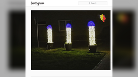 ‘Most talked about Christmas lights’ in Belgium: Town’s ‘phallic’ decorations unintentional, humor welcome, mayor says (PHOTO)