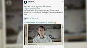 YouTube removes lockdown-sceptical interview with renowned immunologist Dr Mike Yeadon for ‘violating terms of service’
