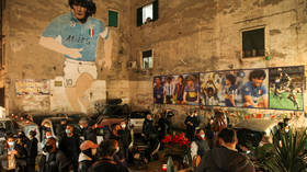 PHOTOS: Napoli fans take to streets to honor late idol Diego Maradona as club to consider renaming stadium