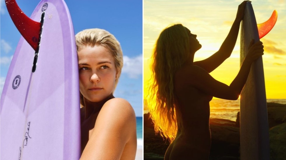 Nip tide: Australian big-wave rider Felicity Palmateer promotes NAKED