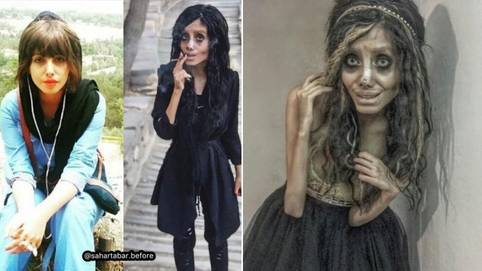 Iran's 'Corpse Bride' Angelina Jolie look-alike sentenced ...