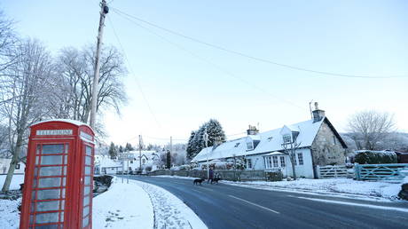 Snow in Moulin, Scotland, Dec 3, 2020 © Reuters / Russell Cheyne