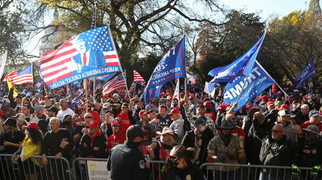 Supporters of U.S. President Trump protest against election results, in Washington