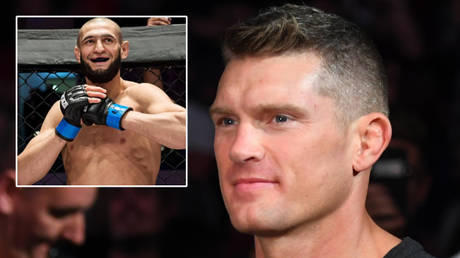 UFC fighter Stephen Thompson (right) has dismissed talk of a fight against Khamzat Chimaev © Instagram / khamzat_chimaev | © Christopher Hanewinckel / USA Today Sports via Reuters