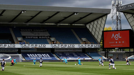 &lsquo;Bottled it&rsquo;: Football club accused of appeasing racists after ditching Black Lives Matter kneeling in favor of stars linking arms