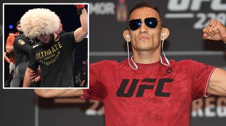 Heartbreaking moment: Tony Ferguson saw his hopes of facing Khabib disappear when the Russian retired at UFC 254