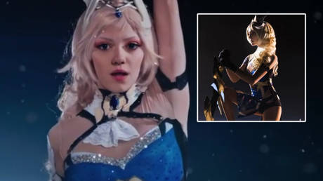 Russian figure skating great Evgenia Medvedeva has revealed her role as Valkyrie in a Chinese video game © Instagram / jmedvedevaj