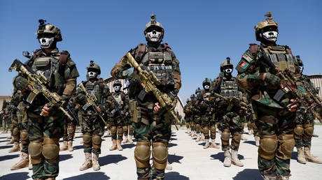 Afghan Special Forces attend their graduation ceremony in Kabul, Afghanistan on June 17, 2020.