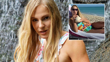 Pop idol: Russian long jump star Klishina poses in swimsuit as she pledges &lsquo;delight in uncertain times&rsquo; with music debut (VIDEO)