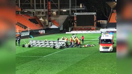 Horrific tragedy: Groundsman dies after floodlight ramp falls on him at French stadium