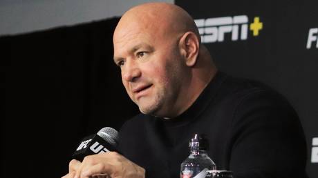 Taking aim: Dana White attacked the media in his latest UFC video
