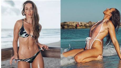 &lsquo;Bikini queen&rsquo; WWE star Green sends internet into frenzy with revealing beach bikini shoot as she jokes about wrestling great Cena