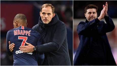 Mbappe thanked Tuchel for his time at PSG but fans demanded that the club announce Pochettino as manager. © AFP / Reuters
