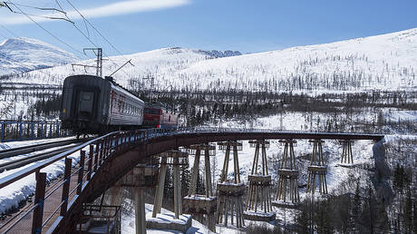 Devil's Bridge on the Severomuysky bypass of the Baikal-Amur Mainline. © Sputnik / Valery Melnikov