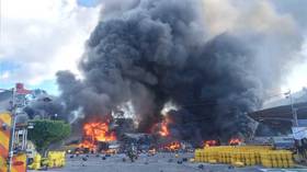 MASSIVE blaze, EXPLOSIONS at gas plant near shopping mall in El Salvador (VIDEOS, PHOTOS)