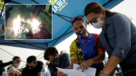 Venezuela’s Guaido-led opposition holds alternative vote and then BURNS BALLOTS after boycotting legislative elections