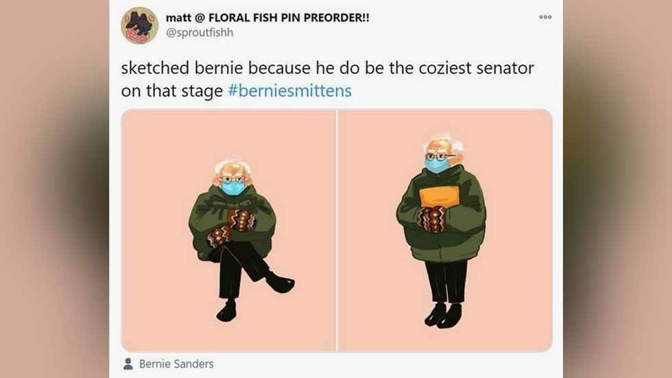 Gloves are off for meme-makers as mittened Bernie becomes instant hit ...