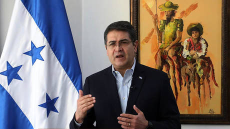 FILE PHOTO.  Honduran President Juan Orlando Hernandez.