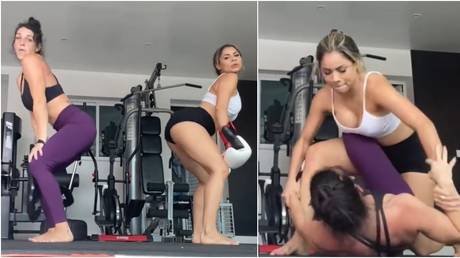 UFC star Dern and singer Lexa twerked and trained as the pair enjoyed a session in Brazil. © Instagram @lexa