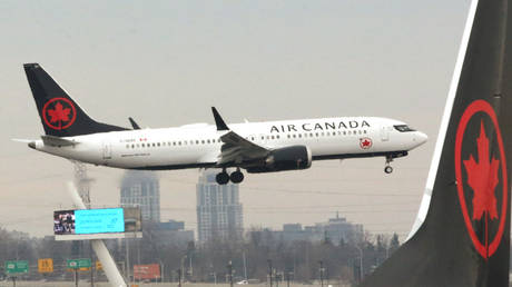 An Air Canada Boeing 737 MAX