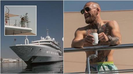 McGregor arrived in style at Fight Island. © Instagram @thenotoriousmma