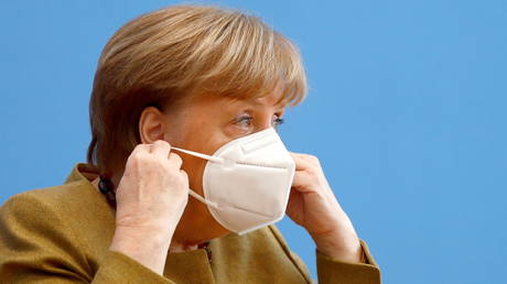 German Chancellor Angela Merkel speaks in Berlin, January 21