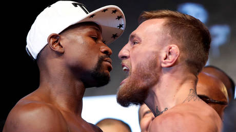 Floyd Mayweather and Conor McGregor fought in 2017. © Reuters