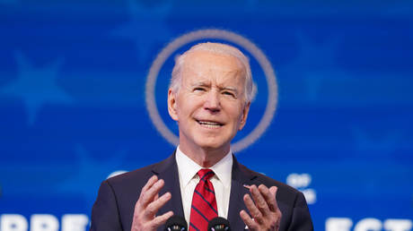 FILE PHOTO: Joe Biden speaks about his plan to administer coronavirus disease (COVID-19) vaccines to the US population during a news conference at Biden's transition headquarters in Wilmington, Delaware, US, January 15, 2021