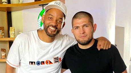 ‘I’m waiting for you in Dagestan’: Khabib Nurmagomedov calls Will Smith a ‘legend’ as superstar actor embraces Russian UFC champ