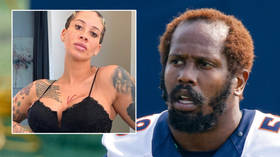 ‘Classic trap’: NFL star hits back after ex-fiancee who used to strip at Mayweather club accuses him of ‘wishing her miscarriage’