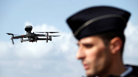 A French police drone. FILE PHOTO