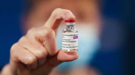 Vial of AstraZeneca Covid-19 vaccine, January 7, 2021