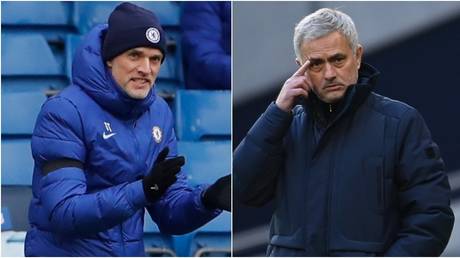 Tuchel and Mourinho are preparing to meet for the first time in their careers. © Reuters
