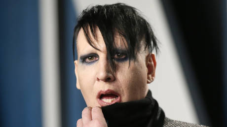 FILE PHOTO: Marilyn Manson attends the Vanity Fair Oscar party in Beverly Hills during the 92nd Academy Awards, in Los Angeles, California, US, February 9, 2020