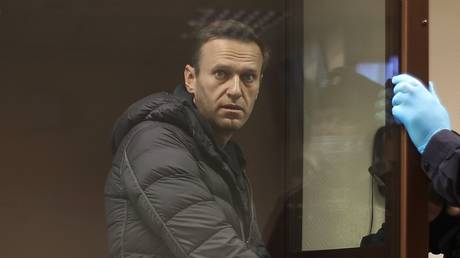 Alexey Navalny in the hall of the Babushkinsky district court, where there is a hearing on the case of libel against the veteran of the Great Patriotic War Ignat Artemenko.