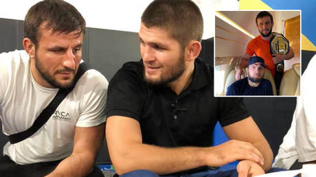 Magomedzaid Zaidov (left) will fight on UFC star Khabib Nurmagomedov's next EFC card © Instagram / khabib_nurmagomedov | © Instagram / zaidov_zaid