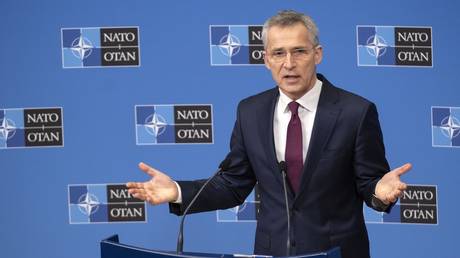 NATO Secretary General Jens Stoltenberg speaks during news conference in Brussel, Belgium. © RIA