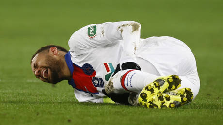 PSG sweating on Neymar injury ahead of Barcelona Champions League clash &ndash; as fans claim &lsquo;curse&rsquo; has struck again
