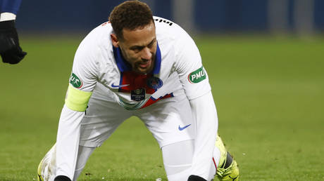 Neymar will miss the trip to Barcelona next week. © Reuters