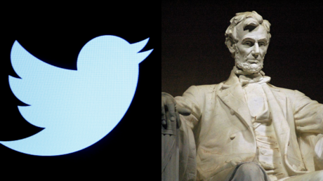 The Twitter logo, seen alongside the Lincoln Memorial in Washington, DC © Reuters / Brendan McDermid and Wikipedia