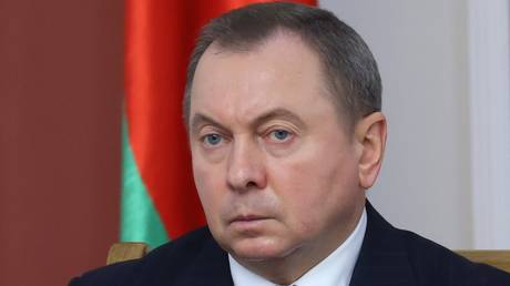 Vladimir Makey attends a meeting at the Belarusian Ministry of Foreign Affairs in Minsk, Belarus. © RIA