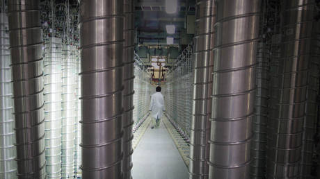 FILE PHOTO. Uranium-enriching centrifuges are pictured in Iran.
