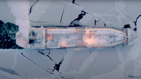 &lsquo;Breaking ice to move gas&rsquo;: As Russian tanker-icebreaker duo complete milestone Arctic voyage, climate activists side with ice