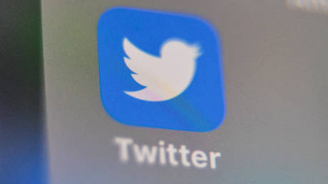 A picture shows the Twitter logo, displayed on a smart-phone screen © Denis Charlet / AFP