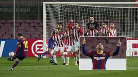 ‘Give him a pay rise’: Messi hits incredible free-kick to reach new Barcelona milestone amid outcry over €555mn contract