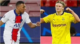 ‘The torch has passed’: Fans convinced Mbappe vs Haaland is football’s next great rivalry after week to forget for Messi & Ronaldo