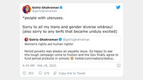 Mind your language! Kiwi MP says sorry for tweeting ‘women’s rights are human rights’ and getting ‘terfs excited’